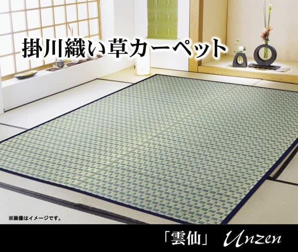 掛川織い草カーペット雲仙本間4.5畳約286×286cm