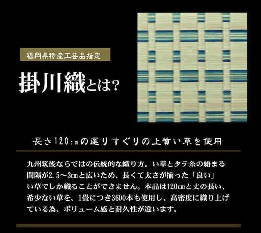 掛川織い草カーペット雲仙本間6畳約286×382cm
