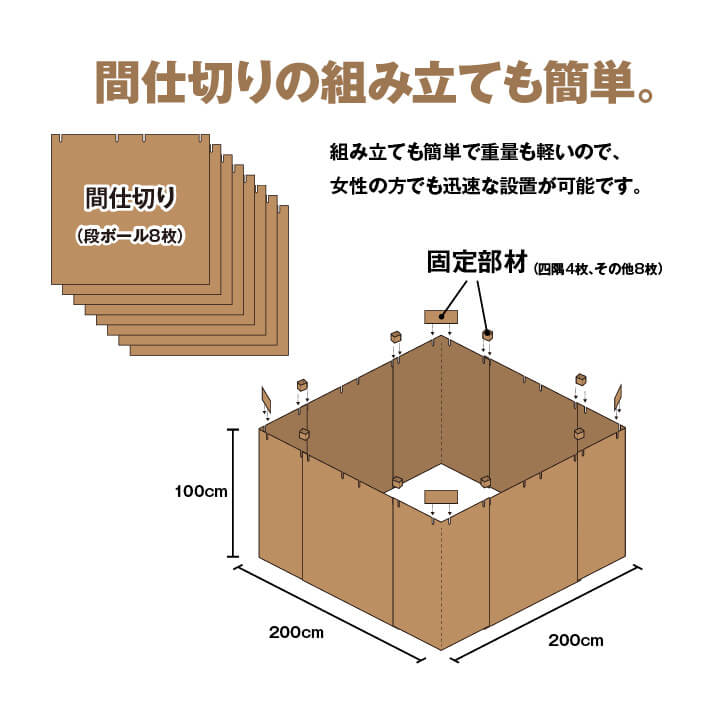 防災間仕切りセット防災マット簡易マット畳マットレス防災避難置き畳軽量コンパクト収納撥水お手入れ簡単汚れにくい約200×200cm