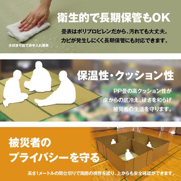 防災間仕切りセット防災マット簡易マット畳マットレス防災避難置き畳軽量コンパクト収納撥水お手入れ簡単汚れにくい約200×200cm