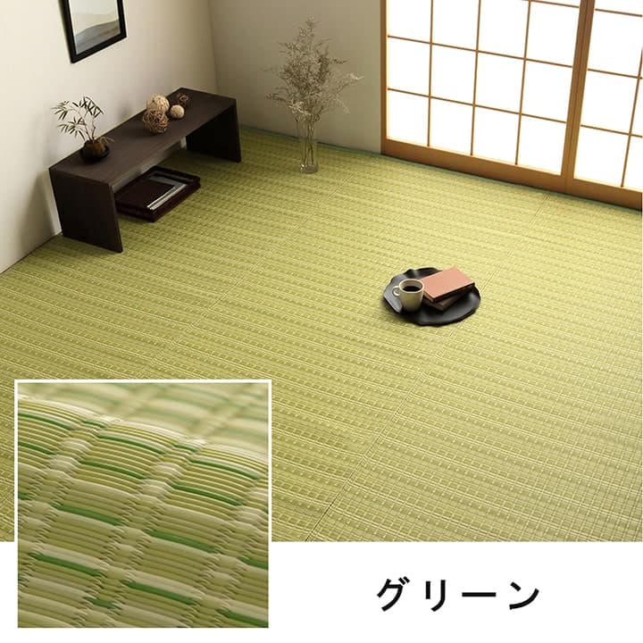 洗えるカーペットダイニングラグ敷詰丈夫日本製国産除菌スプレー対応ござアウトドアペット団地間1畳約85×170cm