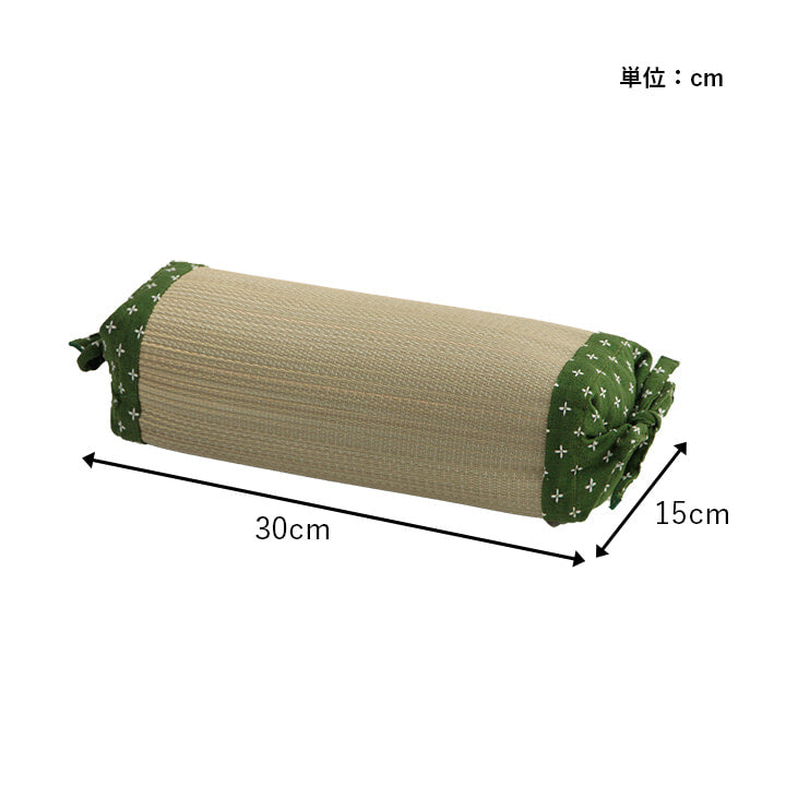 寝具枕角枕い草吸湿調湿効果抗菌防臭ベージュ30×15cm