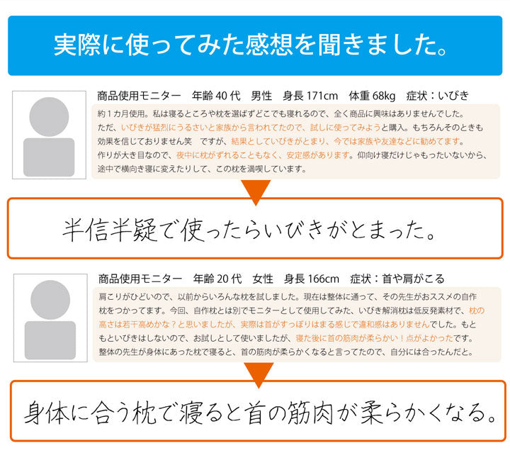 ピロー枕洗える低反発いびき解消低反発約64×35