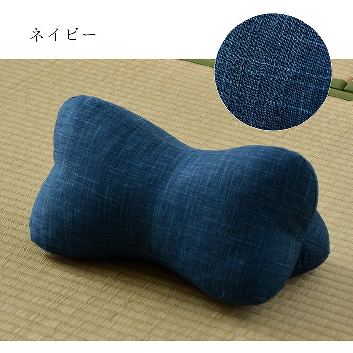 寝具枕くつろぐもっちり機能性お昼寝低反発チップパイプ日本製ほね枕足枕約35×17cm