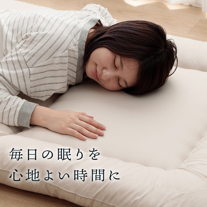 敷布団シングル防ダニふとんウール国産ヌードアイボリー羊毛約100×210cmシングルロング