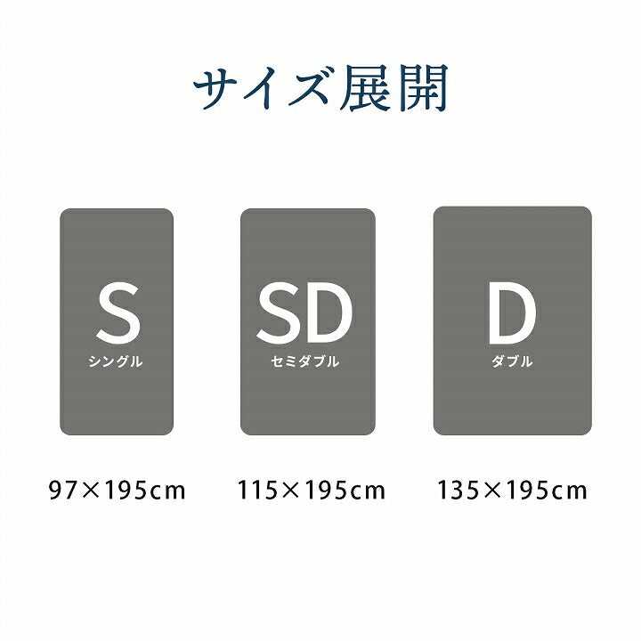 マットレスセミダブル三つ折り高反発プロファイルウレタン硬め折りたたみ寝具グレー約115×195×12cm