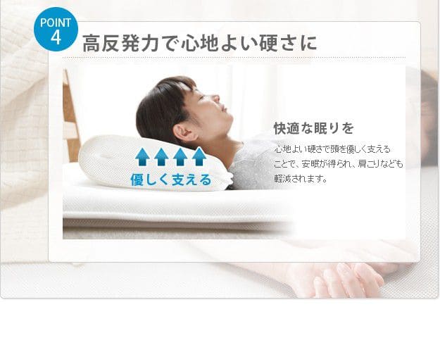 枕高反発肩こり通気性蒸れない高さ調節洗える体圧分散日本製快眠低め高め国産熟睡睡眠安眠爽快オールシーズン硬め長方形ピローカバー首こり首が痛い固め調節通気性抜群寝やすい首痛不眠症肩