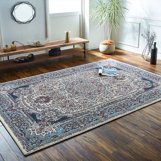 ウィルトンカーペット長方形クラシック柄高級感抗菌防臭約133×190cm