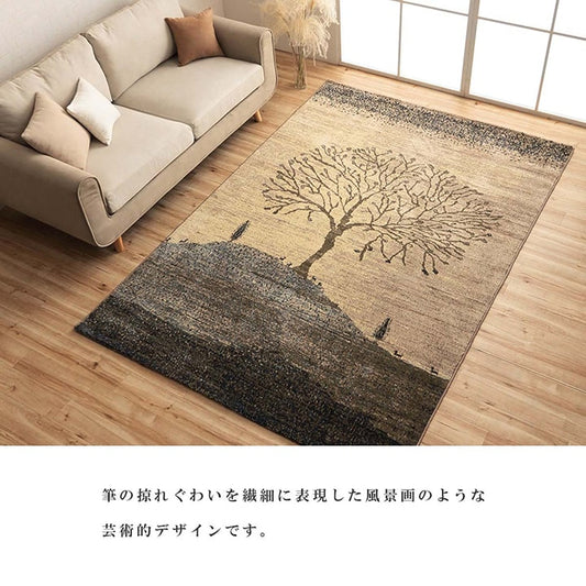 上敷きい草カーペット市松模様和室約348×352cm江戸間8畳