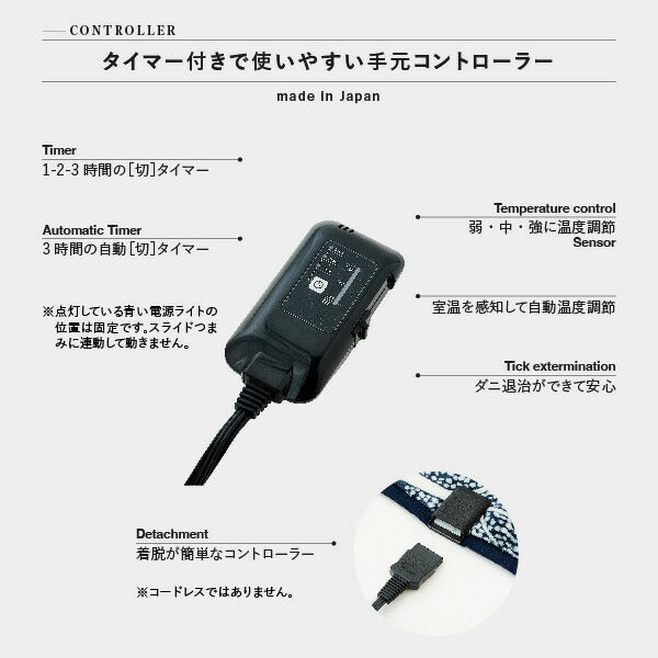 着る電気毛布curunクルンエルク柄140x180cm