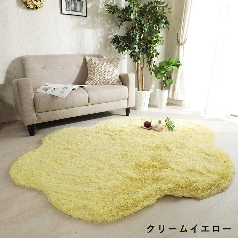 シャギーラグラグ夏用カーペット1.5畳無地洗える滑り止め雲シャギー夏抗菌防臭洗濯ホットカーペット対応オールシーズンおしゃれ年中洗濯機床暖房130×170シンプル薄手一人暮らしリビング北欧ラグマット子供部屋滑らない通年掃除しやすい