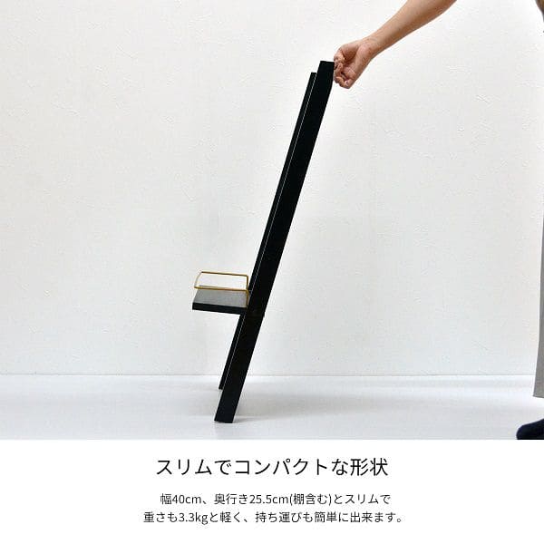 ドレッサー鏡コンパクトスリム立て掛け薄型ミラー一面鏡棚おしゃれ木製低い幅40白黒ロータイプ床化粧台姿見収納ナチュラル賃貸たてかけ棚付き一面韓国メンズシンプル化粧一人暮らし省スペース