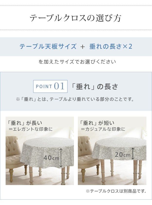 フランス製はっ水加工テーブルクロス-トラディション円形180cm