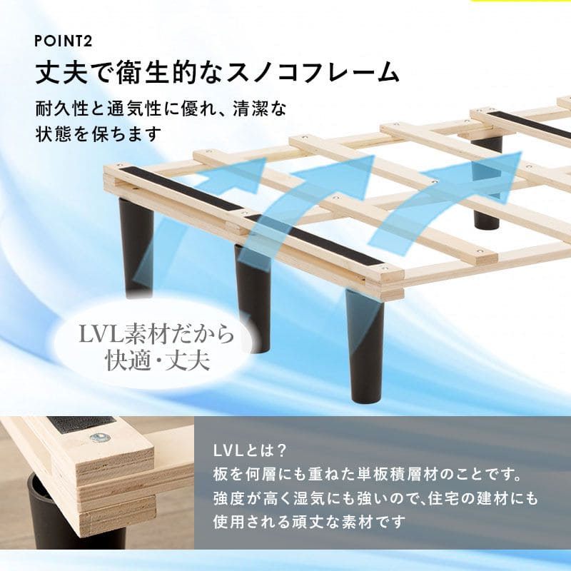 脚付きマットレスセミダブルマットレスボンネルコイル硬め脚付きベッド男一体型厚めボンネルすのこ一人暮らし脚20cm収納コンパクト195cmスノコ付きベッドマット寝心地硬い小さい耐荷重通気性夏