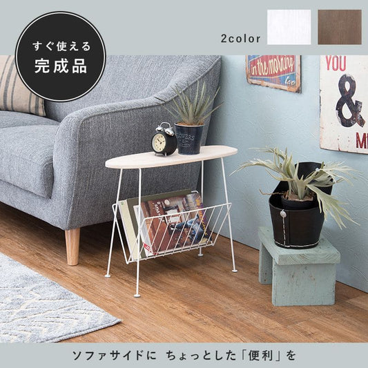 サイドテーブル完成品キャスターワイヤースリム木製ワゴン軽量ソファおしゃれソファテーブルスチール雑誌木目黒白薄型コンパクト脚ウッドロータイプ天板ソファー小型低めヴィンテージ横長