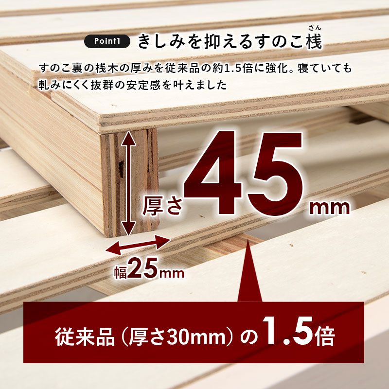 すのこベッドベッドフレーム
