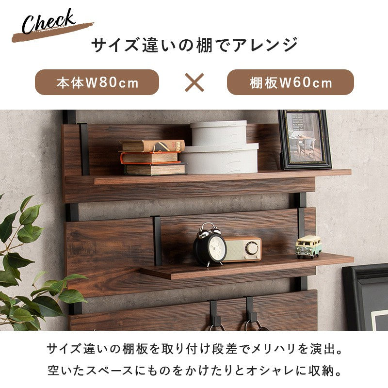 棚板幅602枚セットスリムラック木製突っ張り棚diy収納スチール木目調ディスプレイおしゃれ薄型壁面ラダーラック突っ張りラック棚壁追加用壁面収納つっぱり収納木製アイアンリビング間仕切り洗面所