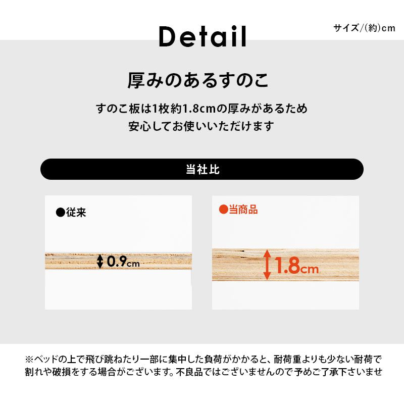 すのこベッドベッドフレーム