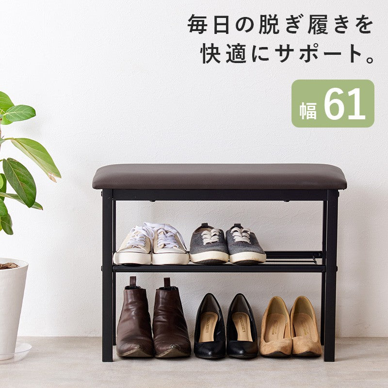 玄関ベンチシューズラック