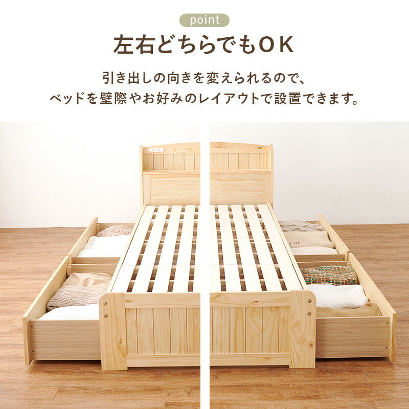 シングルベッド薄型マットレス付フレームマットレスセット