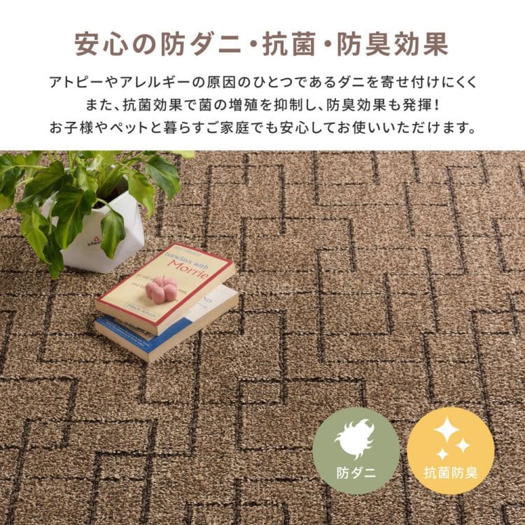 ラグカーペット冬江戸間3畳防ダニペットモダン幾何学日本製厚手ホットカーペット床暖房冬用長方形国産抗菌防臭子供部屋おしゃれオールシーズンリビング一人暮らし年中夏冬兼用格安お洒落