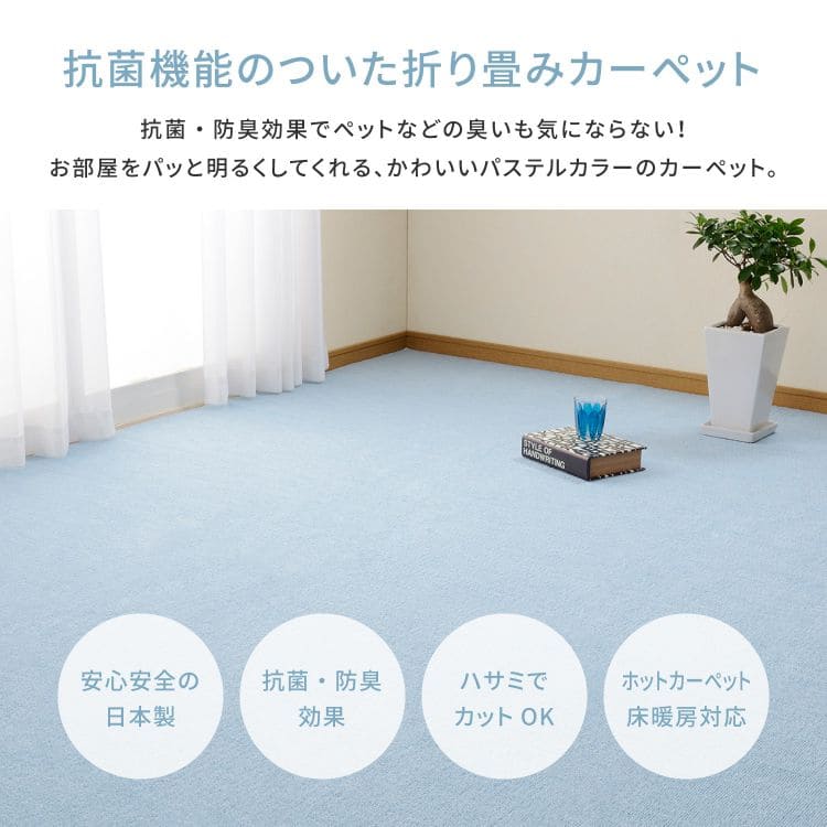 カーペットラグ国産10畳江戸間カット日本製無地夏ペット夏用おしゃれ床暖房ホットカーペット長方形敷き詰め抗菌防臭毛足短い子供部屋年中夏冬兼用一人暮らしリビングセンターラグ子供韓国風