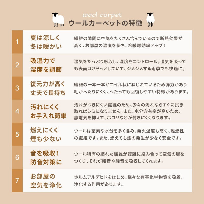 ラグカーペット8畳冬日本製絨毯防炎防ダニ抗菌江戸間オールシーズン冬用ウールホットカーペット床暖房国産無地正方形おしゃれラグマット年中軽量薄手ペットソファ北欧こたつ敷き布団こたつ暖かい涼しく敷き詰め冬用ラグ冬用カーペット
