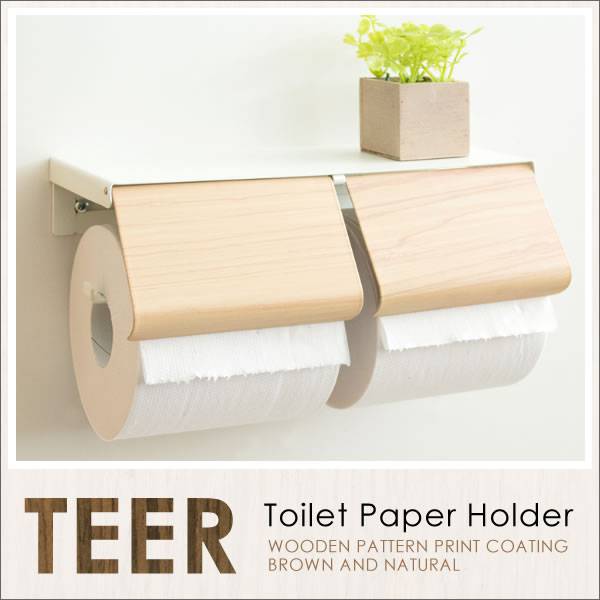 トイレットペーパーホルダーカバーおしゃれ2連予備防水アイアントイレペーパーホルダー北欧トイレットペーパー収納かわいい