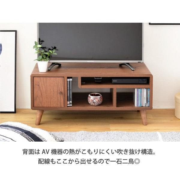 テレビ台コンパクト幅80奥行41高さ35.5Picoかわいい脚付き北欧風レコーダー収納32型対応ナチュラルホワイトブラウンひとり暮らしdvd収納天然木
