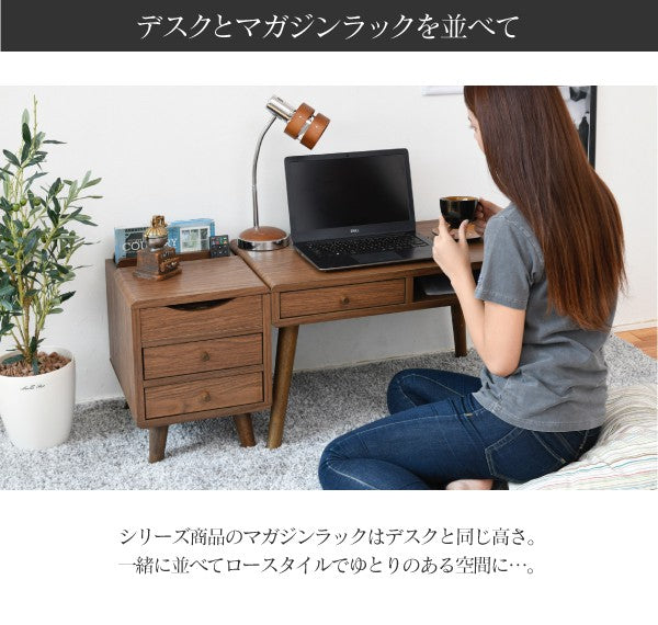 デスクロータイプ幅65奥行40パソコンデスクローデスク引き出し付き収納ミニデスクコンパクトシンプル脚付き木目木製一人暮らしワンルーム