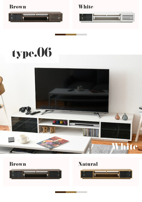テレビ台ワイドテレビボードローボード50インチ幅180高さ32奥行40大型テレビ台テレビラック組み合わせガラス扉引き出し収納格子フラップ扉配線収納