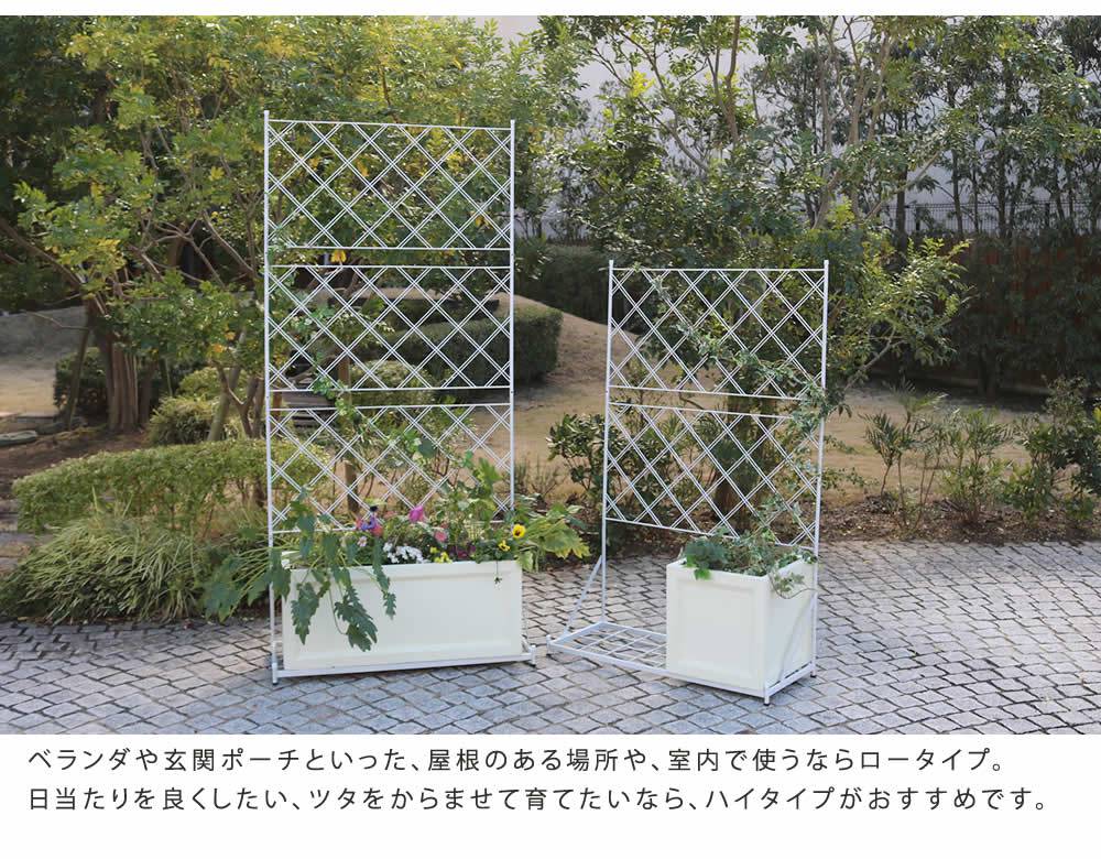フェンストレリス屋外アイアンガーデンフェンスガーデニング薔薇プランター目隠し置くだけ庭簡単アイアンフェンスガーデンハイタイプ柵おしゃれ簡単取り付け簡単設置本体園芸鉄つる性植物バラ誘引隣家