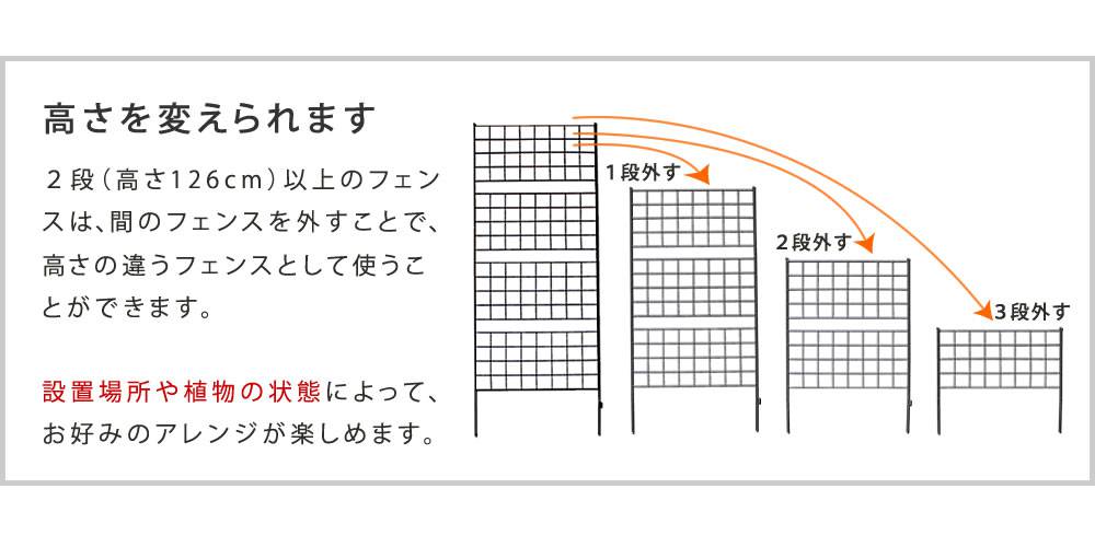 アイアンフェンス高さ75「グラフ」4枚組【送料無料フェンスアイアンガーデンフェンスガーデニング枠柵仕切り目隠し境目クラシカルアンティーク格子ベランダつる薔薇バラ朝顔園芸ラティスつるバラ庭誘引屋外】