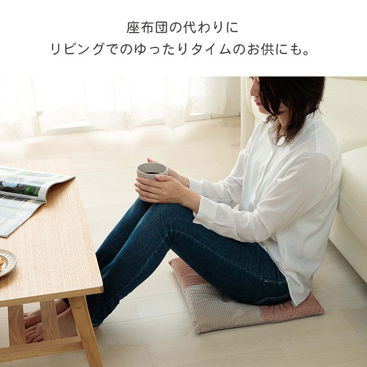 座布団椅子用クッションチェアパッド四角極厚おしゃれ椅子シートクッション車厚手スクエアいす用40cm北欧夏座席腰痛椅子用クッションチェアかわいい軽自動車大きめ腰後部座席後席パッドシートマット40×40フロアコーデュロイ調単品