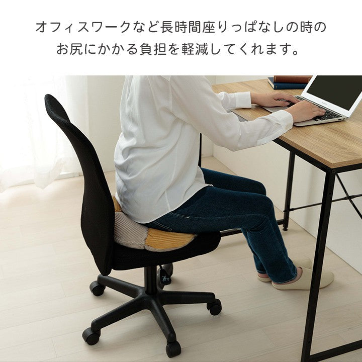 座布団椅子用クッションチェアパッド丸円座極厚おしゃれ椅子日本製シートクッション車厚手円座クッション痔産後妊婦いす用40cmコーデュロイ調北欧夏用夏座席腰痛椅子用クッションチェアかわいい軽自動車腰後部座席後席パッドシート