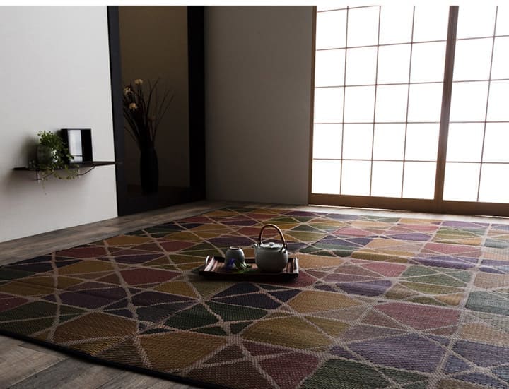い草ラグラグいぐさ2畳国産ウレタン厚手裏貼りい草カーペット夏用い草カーペット日本製クッションおしゃれ抗菌防臭ござ夏正方形ラグマットカバー拭けるペットオールシーズン通年涼しい