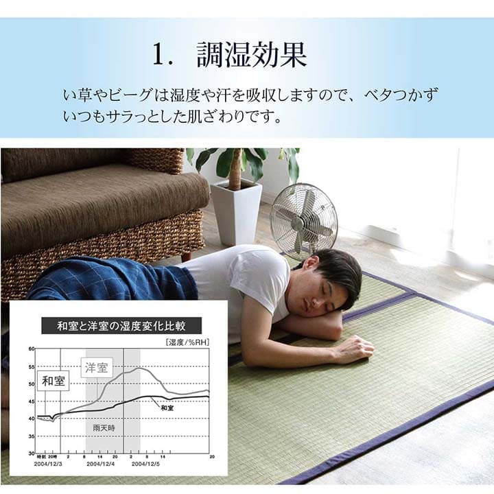 い草ラグラグいぐさ2畳マット国産滑り止め裏貼りい草カーペット夏用い草カーペットクッション日本製おしゃれ抗菌防臭夏正方形ビーグラグマットカバー拭けるペットオールシーズン通年涼しい