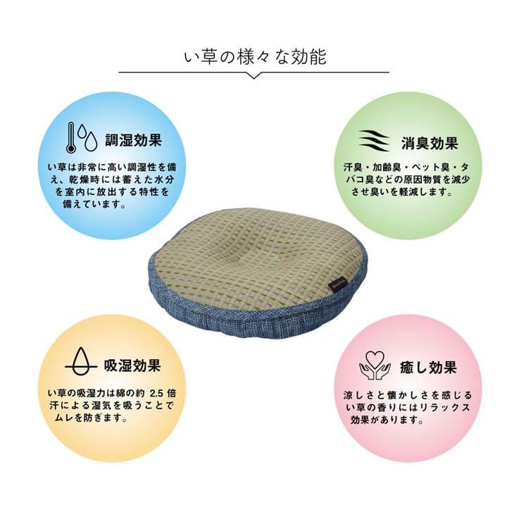 座布団低反発円座厚手円座クッション産後痔椅子クッションい草椅子の上おしゃれ和風夏ダイニング椅子用クッション床置き座る用椅子用北欧通気性シンプルへたらない客用長時間床用イス