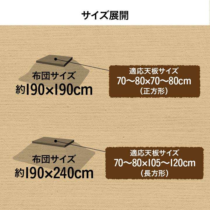 こたつ布団洗える正方形撥水こたつ日本製掛け布団北欧おしゃれ布団チェック190×190コタツ布団かわいい暖かい洗濯ふわふわ厚手綿