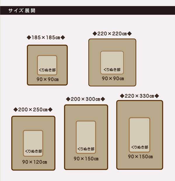 こたつ敷き布団長方形こたつ敷き布団敷布団堀こたつ用洗えるラグコタツこたつ敷布団ラグマットおしゃれ洗濯6畳220×330