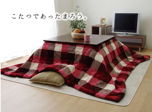 こたつ布団円形丸220チェック洗える撥水薄手おしゃれ省スペース洗濯丸型こたつ掛け布団ふわふわ布団北欧薄掛けかわいい