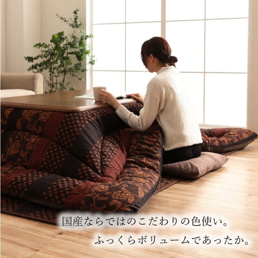こたつ布団セットこたつ布団セット長方形厚手洗えるおしゃれ掛敷セット5尺和柄花柄洗濯こたつ特大掛け布団205×285こたつ敷き布団190×260