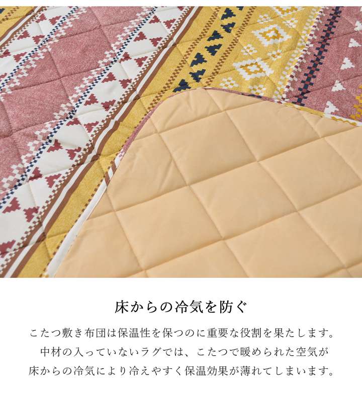 こたつ布団セットこたつ布団セット正方形厚手洗えるおしゃれ掛敷セット北欧洗濯こたつかわいい掛け布団暖かいこたつ敷き布団190×190