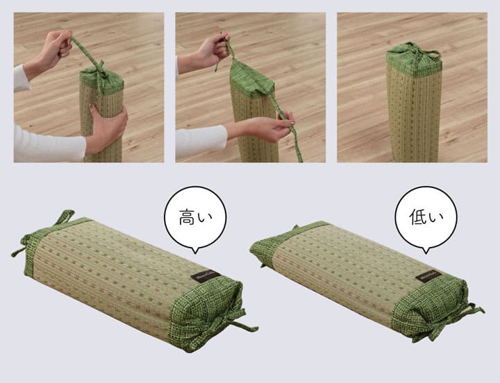 枕まくらい草通気性蒸れない小さい寝具調節昔ながらリラックス寝やすい夏昼寝低めごろ寝爽快快眠男性女性高さ調整高め薄いコンパクトギフト母の日父の日おしゃれ昼寝用オールシーズン一般的