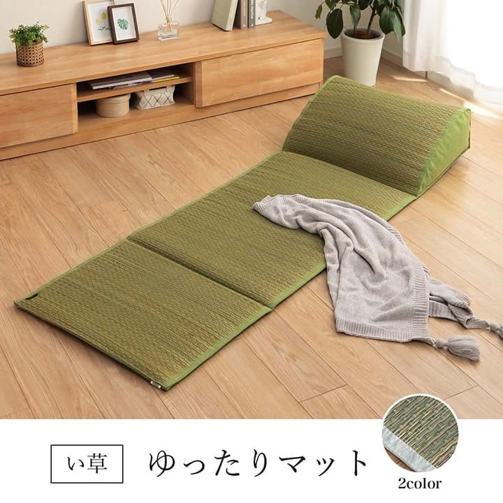 長座布団ごろ寝マットい草厚手夏ごろ寝クッション大きいロングマット横長床置きお昼寝リビングおしゃれ長い座る用和風60180長方形寝れるテレビ座布団床に座るリラックス読書厚め寝れる畳