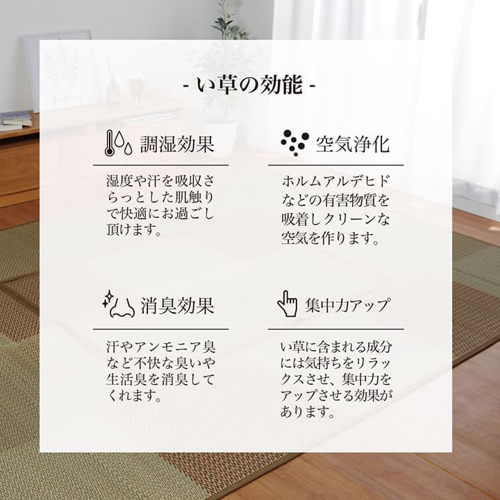 い草カーペット上敷き2畳い草ラグカーペットい草ラグいぐさ裏貼り畳夏用おしゃれ抗菌防臭サイズござ夏正方形堀こたつ190×190ラグマットカバー拭けるペットオールシーズン通年涼しい
