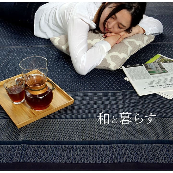い草カーペットい草ラグ3畳国産上敷きい草カーペットラグいぐさ畳夏用日本製おしゃれ抗菌防臭サイズ三畳夏長方形ござ上敷き畳175×230ラグマットカバー拭けるペットオールシーズン通年涼しい
