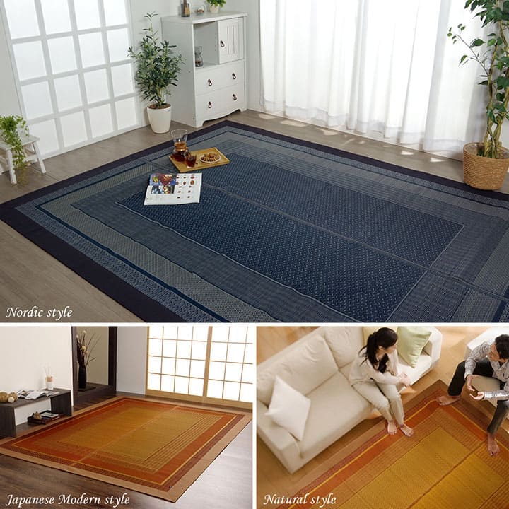 い草カーペットい草ラグ3畳国産上敷きい草カーペットラグいぐさ畳夏用日本製おしゃれ抗菌防臭サイズ三畳夏長方形ござ上敷き畳190×250ラグマットカバー拭けるペットオールシーズン通年涼しい