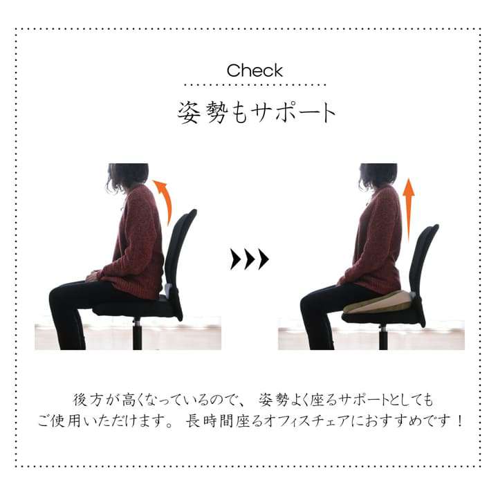 クッション低反発座布団円座椅子厚手座る用おしゃれ北欧もっちりかわいいフロアもちもちチェア高反発穴オフィス椅子用厚め