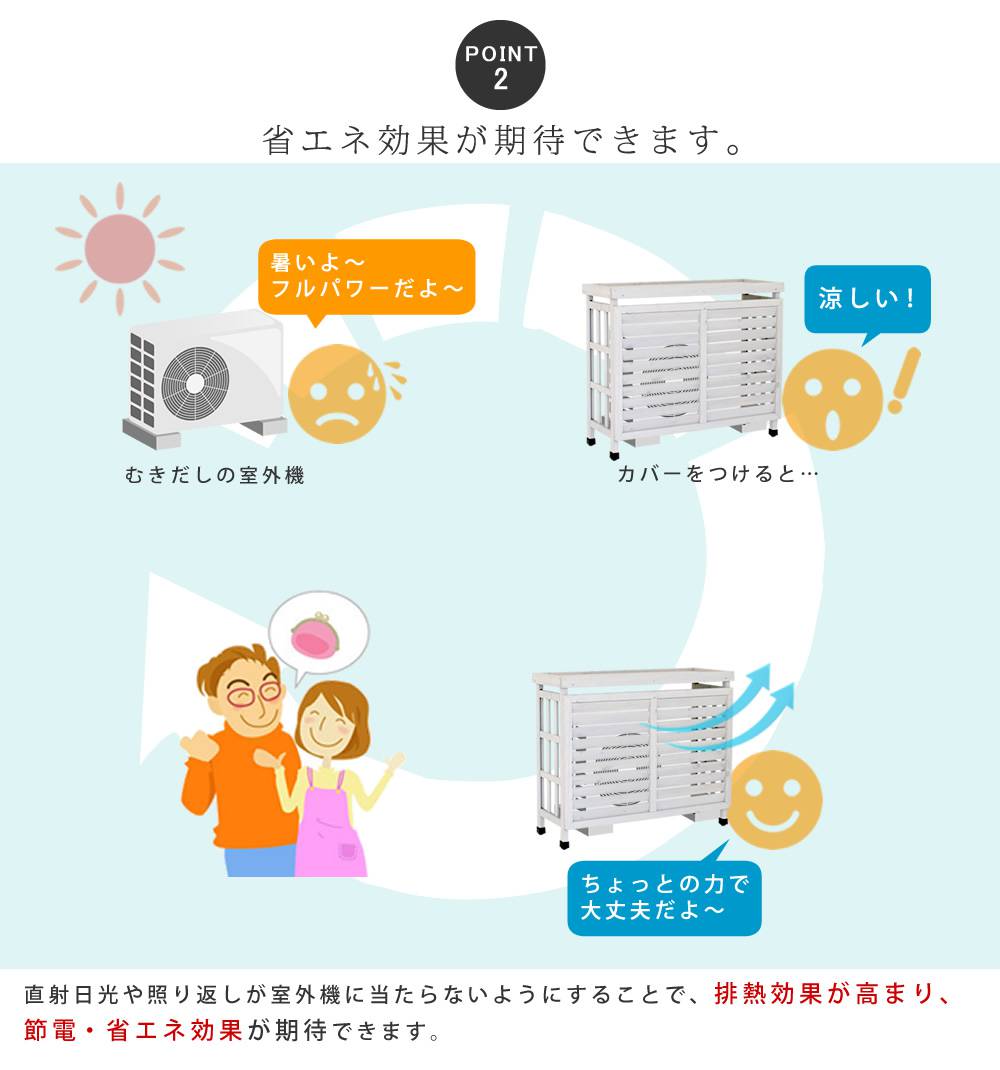 室外機カバー木製白収納収納付き棚付きおしゃれdiy室外機室外機ラックカバープランターラック台ガード家庭用雪大型ルーバーエアコンカバー風向き日除けジャンボ特大雪ワイド棚頑丈